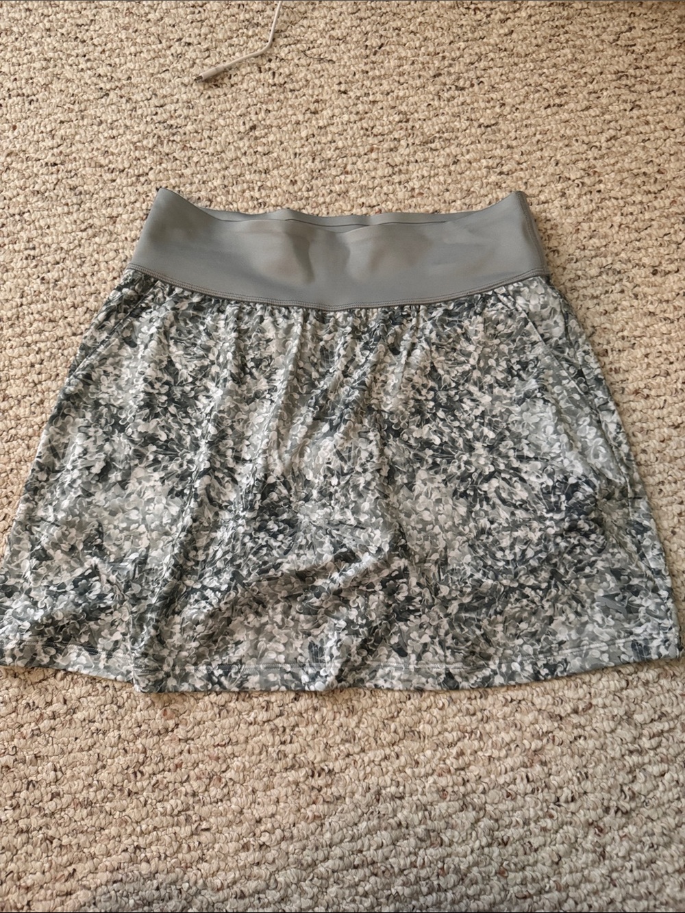 Puma Gray Printed A-Line Skirt